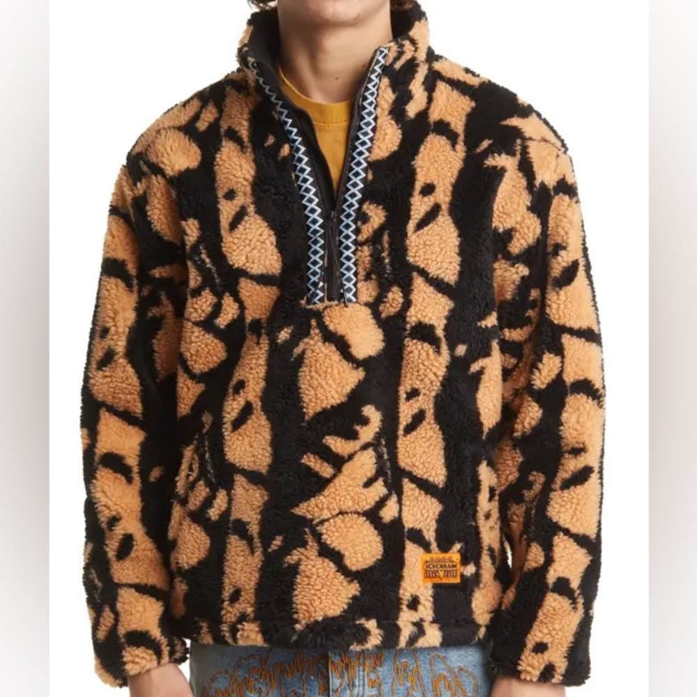 Men’s Ice Cream Sherpa Streetwear Snow Cone Jacket NWT
